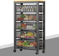 Compact Sideboard Storage Trolley Cabinet. Tall Larder Cupboard by Unknown