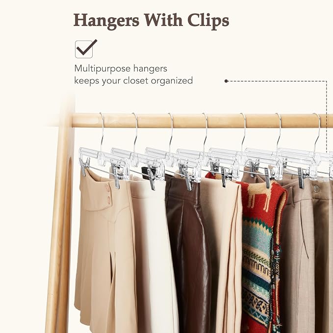 HOUSE DAY Clear Pants Hangers - Image 4