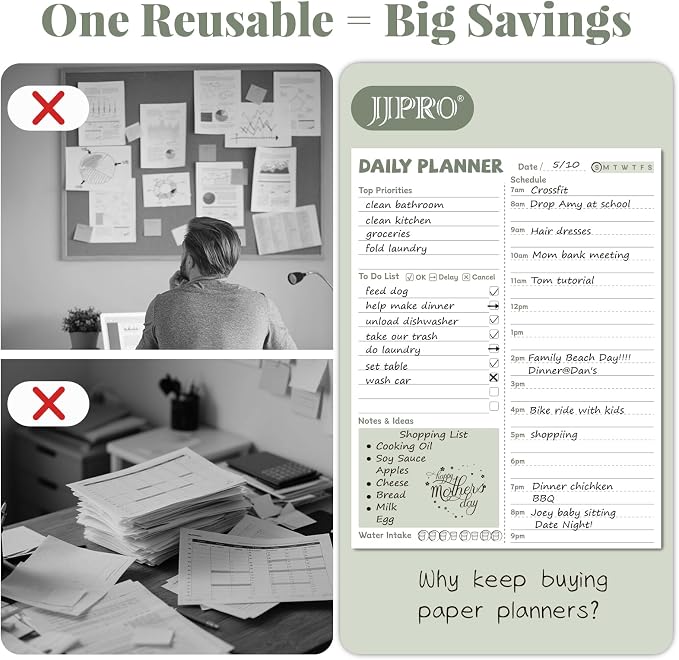 JJPRO Reusable Desktop Daily Planner - Image 3