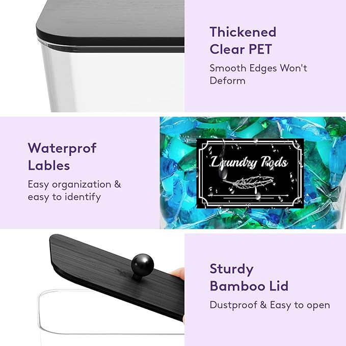 Lifewit 3 Pcs Laundry Pods Container - Image 5