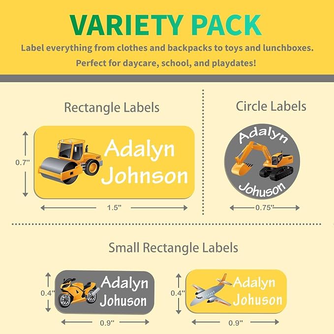Custom Personalized Name Labels - Image 3