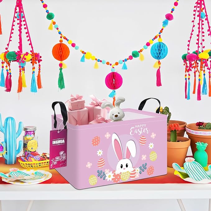 Rectangular Storage Basket Fabric Organizer Bin - Image 4