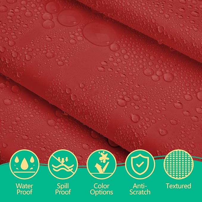 Disposable Red Plastic Tablecloth 54x108 Inch, 10-Count Waterproof Rectangle - Image 6