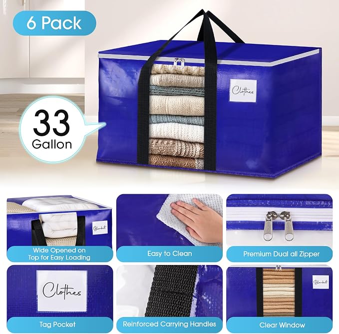 BlissTotes 6 Pack Moving Bags - Image 4