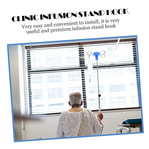 Amosfun Stainless Steel Infusion Stand Hook Reliable Clinic Accessory - Image 4