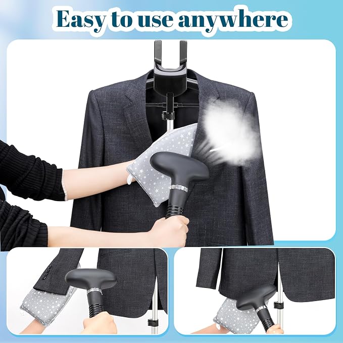 CINPIUK Garment Steamer Rack & Garment Steamer Ironing Glove - Image 2