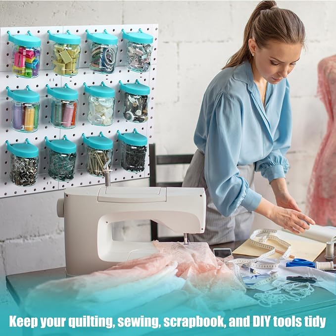 Unittype 20 Set Pegboard Organizer Accessories Peg Boards Jars - Image 7