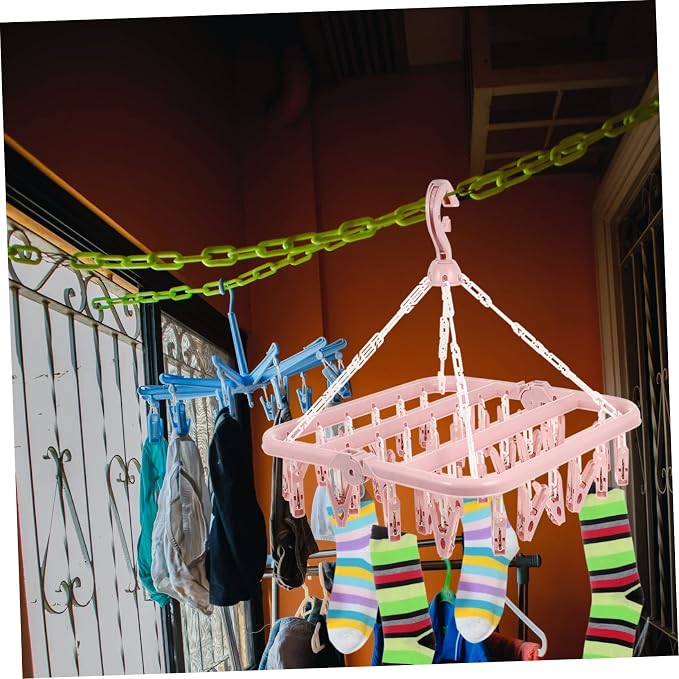 Foldable Plastic Clip Drying Rack - Image 3