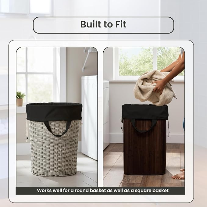 LFH Home Large Premium Cotton Canvas Laundry Bag - Image 7