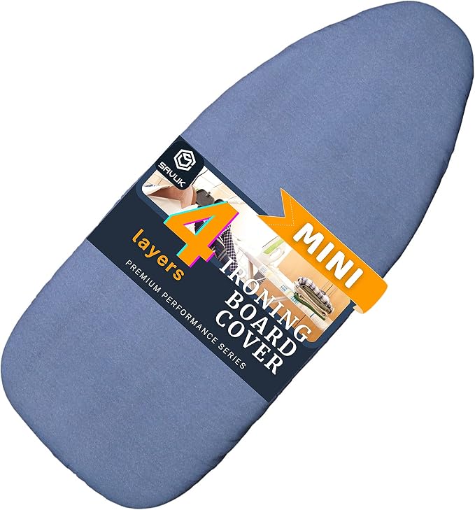 12.5 X 30 inch Smart Table top Ironing Board Cover and Pad by SAVUK