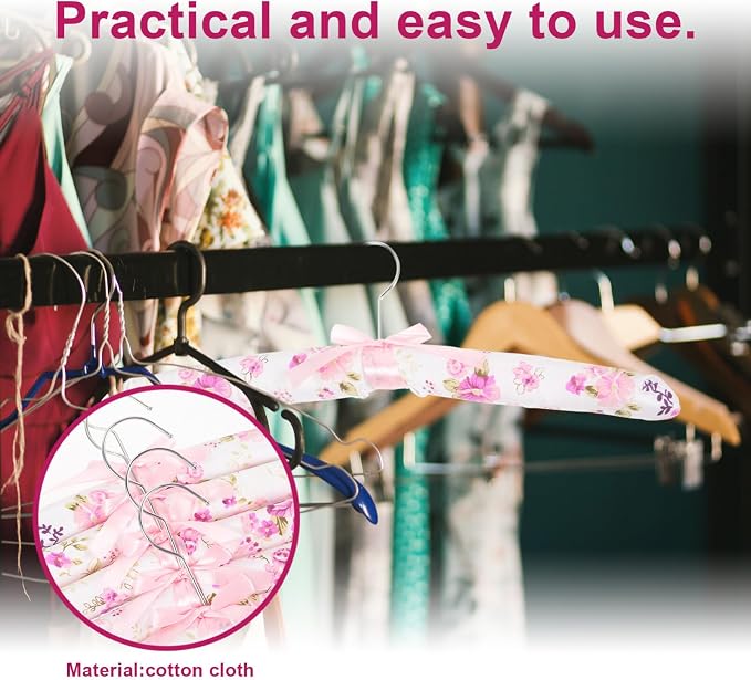 5Pcs Heavy Duty Soft Sponge Clothes Hangers - Image 7