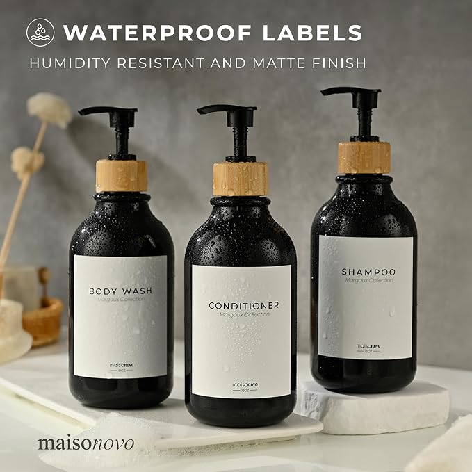 MaisoNovo Waterproof Labels for Bottles Modern Design - Image 4