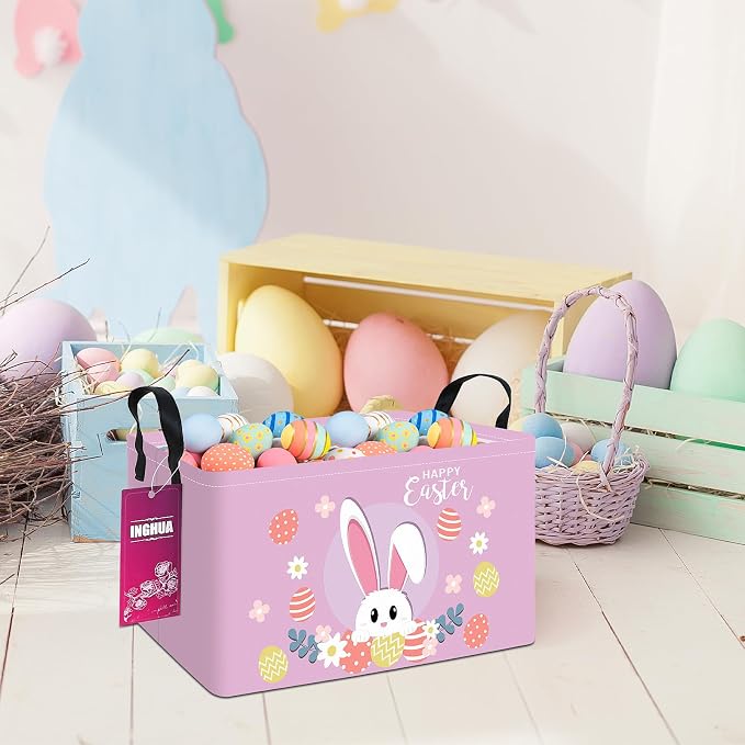 Rectangular Storage Basket Fabric Organizer Bin - Image 5