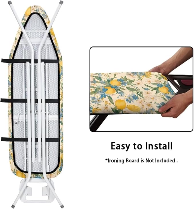 Flower Lemon Ironing Board Covers Fits Standard Sizes Ironing Board Protector - Image 4