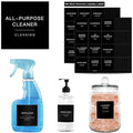 180 Black Minimalist Laundry Labels by HomeFeel