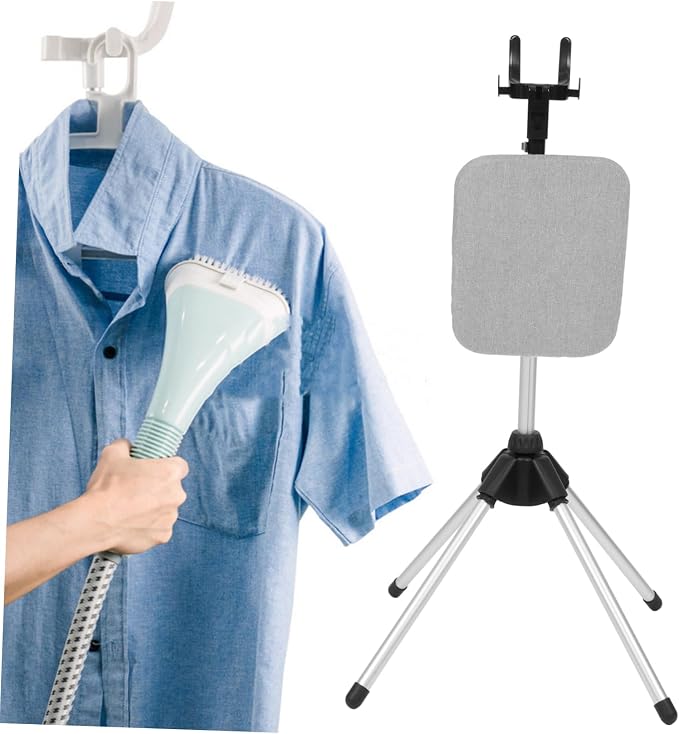 Telescopic Garment Steamer Rack Foldable Clothes Drying Stand Sturdy Four-Leg - Image 5