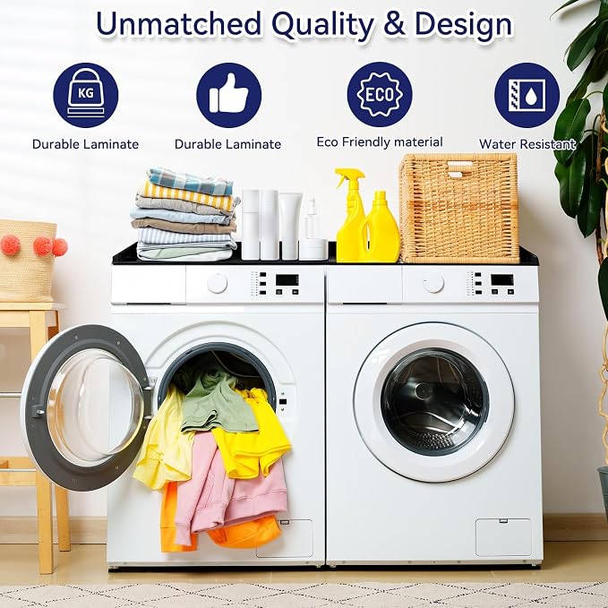 Washer Dryer Countertop, Large Space Laundry Topper - Image 3