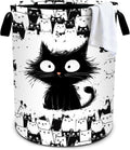 Cat Laundry Basket Storage Bin Foldable Laundry Hamper Clothes Storage Bucket by Bzocm