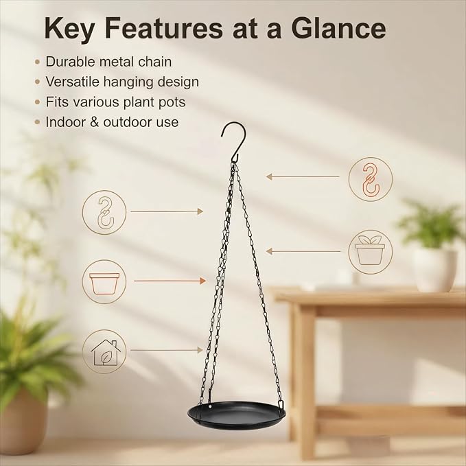 Heavy Duty Metal Hanging Planters - Image 3