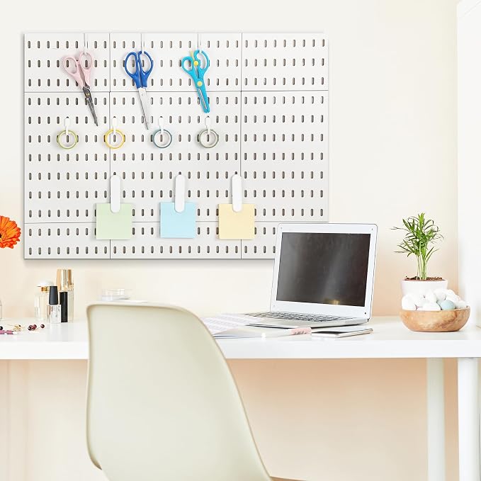 Kathfly 30pcs Pegboard Accessories 10 Clips 20 Hooks, Peg Board Accessory Kit - Image 6