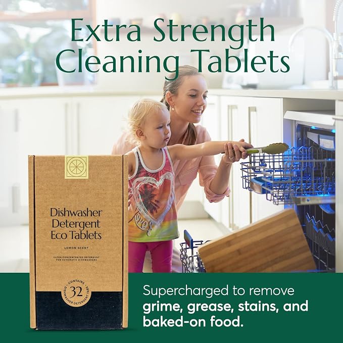 CLEANOMIC Dishwasher Pods, Foaming Dish Soap & Reusable Kitchen Cloth - Image 3
