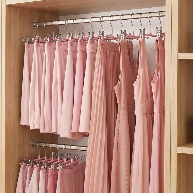 POZEAN Pants Hangers with Clips - Image 6