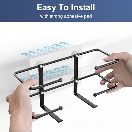 Glove Box Holder, Adhesive Wall-Mounted Metal Dispenser, Tool-Free Organizer - Image 3
