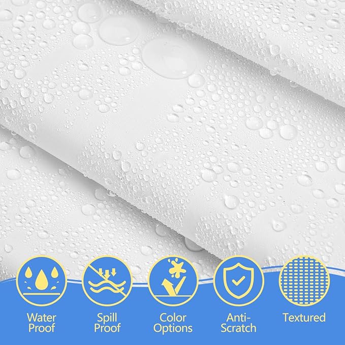 8-Count White Disposable Plastic Tablecloths Rectangle 54x108 Inch - Image 6