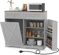 LOKO Tilt Out Trash Can Cabinet, Kitchen Island by LOKO