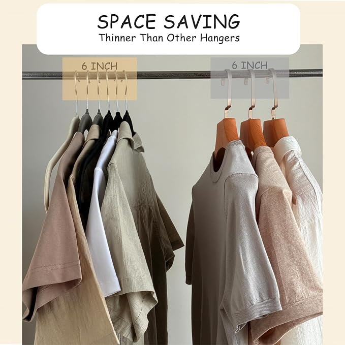 Urby Extra Wide Hangers for Plus Size Clothes, Ganchos para Colgar Ropa - Image 4
