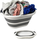 SAMMART 36L Collapsible Plastic Laundry Basket by SAMMART
