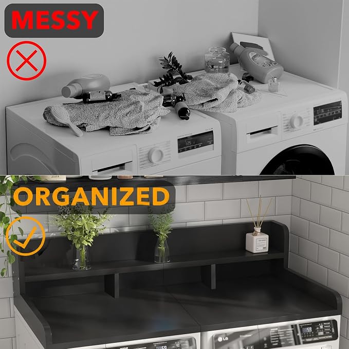 Washer Dryer Countertop, Laundry Wood Shelf Topper - Image 4