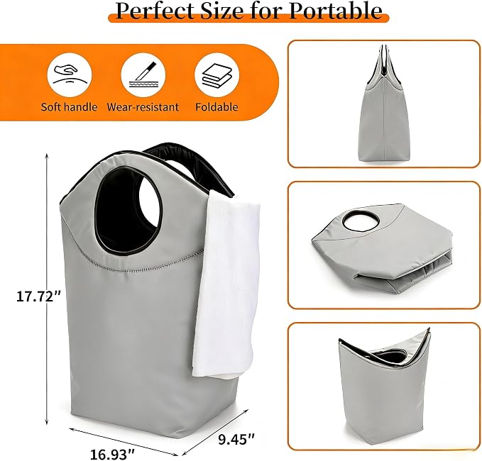 46L Foldable Storage Hamper Bag - Image 2