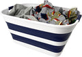 SAMMART Collapsible Plastic Laundry Basket by SAMMART