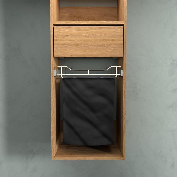 Classic 18" Full Extension Pullout Laundry Hamper - Image 3