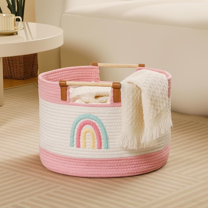 Toy Storage Bin Box for Kids Stuffed Animal Storage Basket for Blanket Baskets - Image 4