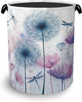 Dandelion Dragonfly Laundry Hamper, Dirty Clothes Laundry Basket by Unknown