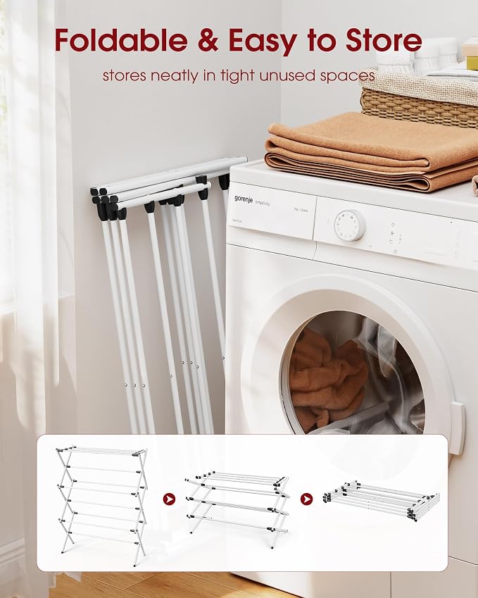 Foldable Clothes Drying Rack – Metal Laundry Drying Rack - Image 3