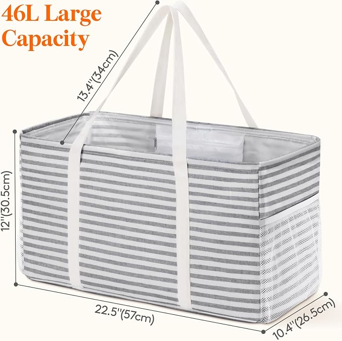 Lifewit Extra Large Tote Bag, Reusable Grocery Bags - Image 2
