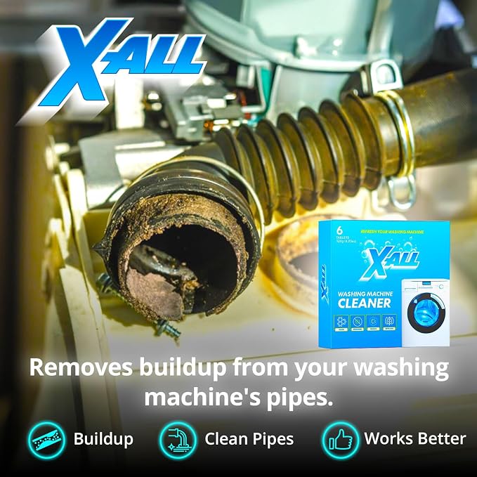 X-ALL Washing Machine Cleaner – Deep Cleaning Tablets, Cleans and refreshes the - Image 5