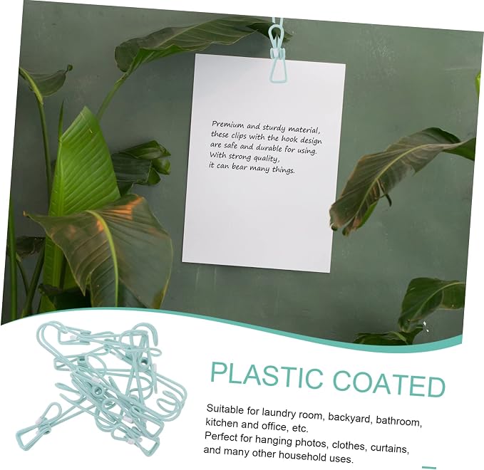 10pcs Plastic Clamp Hooks Easy to Use - Image 5