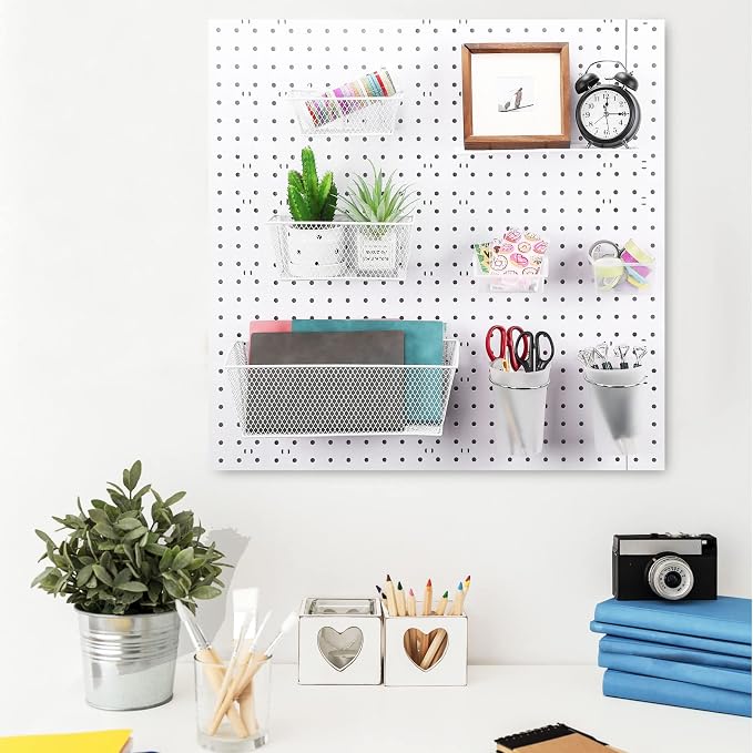 Sieral 30 Pcs Pegboard Organizer Accessories Kit Includes Peg Board Shelving - Image 5