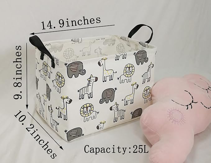 Baby Gift Storage Basket Collapsible Nursery hamper Organizer Bin Waterproof - Image 2