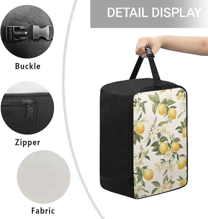 Lemon Travel Steamer Storage Bag Zippered Carrying Case - Image 5