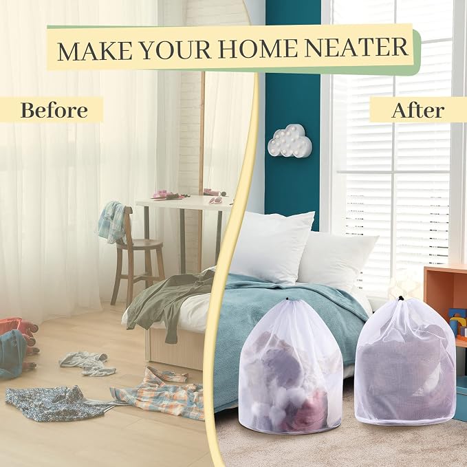 18 Pcs 24 * 32 Inches Fine Mesh Laundry Bag - Image 6