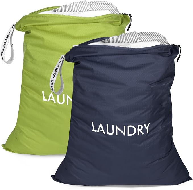 WiseBoy 2 Pack Laundry Bags, Travel Laundry Bag - Image 7