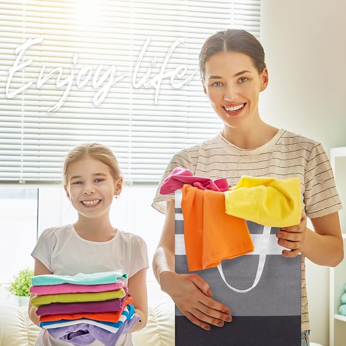 8 Pcs 75 L Large Laundry Basket Organizer bulk Collapsible Tall Waterproof - Image 7