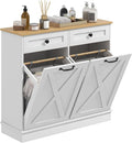 HOMCOM Tilt Out Laundry Hamper Cabinet by HOMCOM