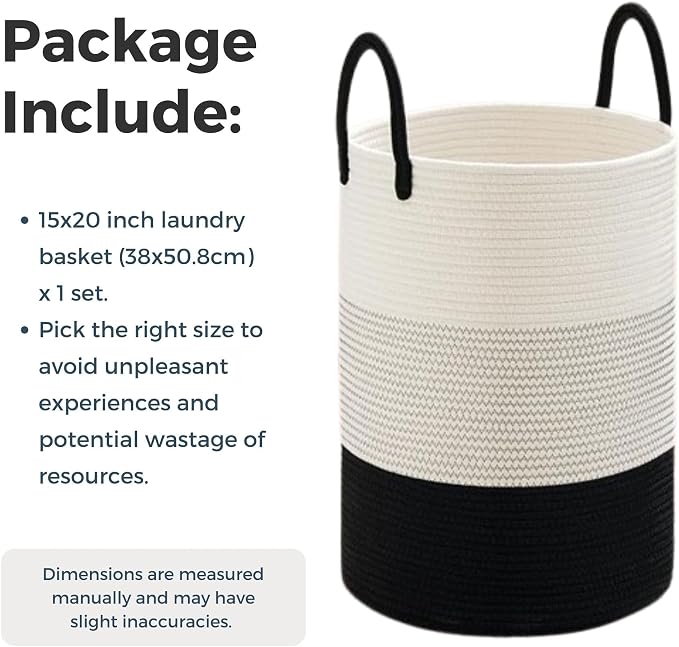 Maxona Laundry Basket with Handles White - Image 2