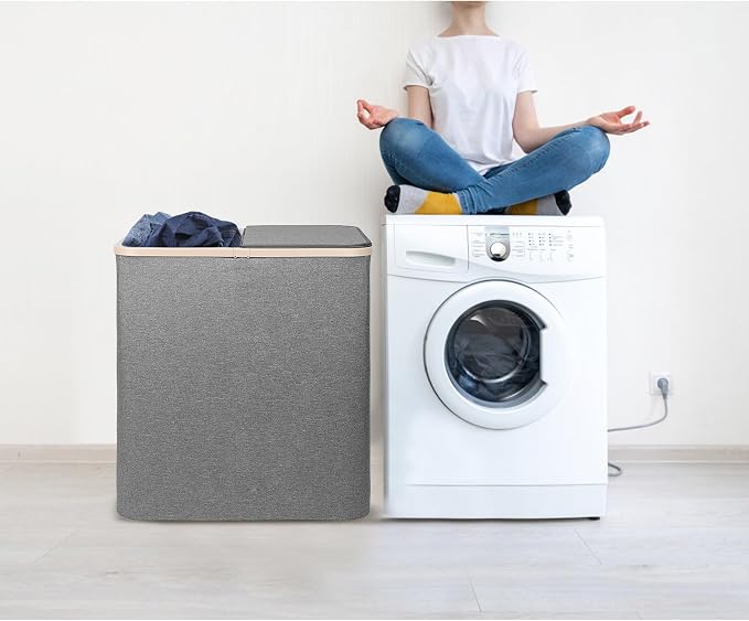 DOKEHOM 160L Double Laundry Basket - Image 8